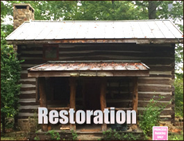 Historic Log Cabin Restoration  Randolph County, Alabama